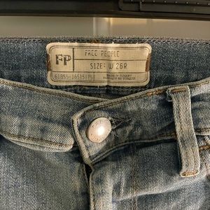 Light wash free people jeans